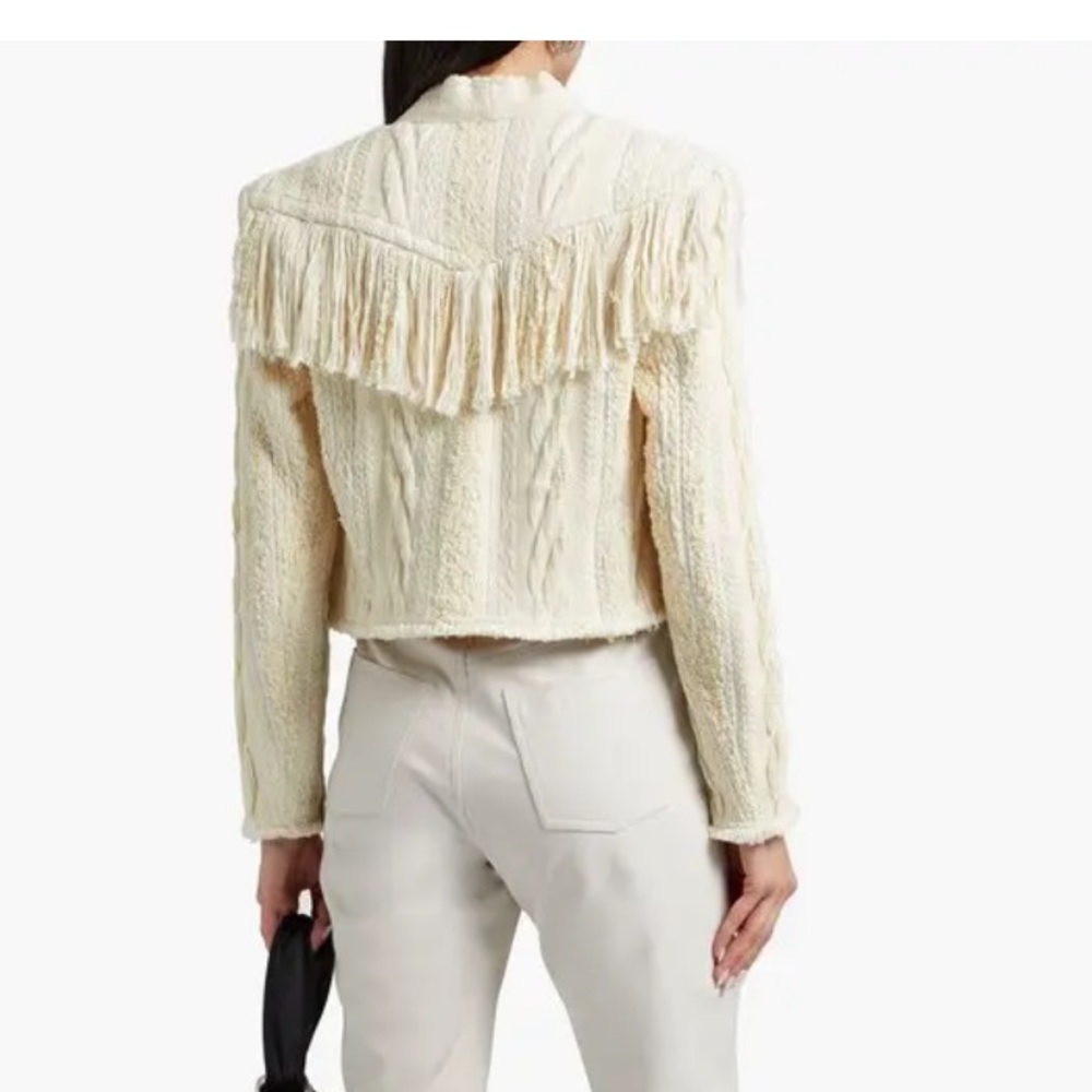 IRO teva fringed boucle jacket